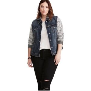 Torrid French Terry Denim Jacket